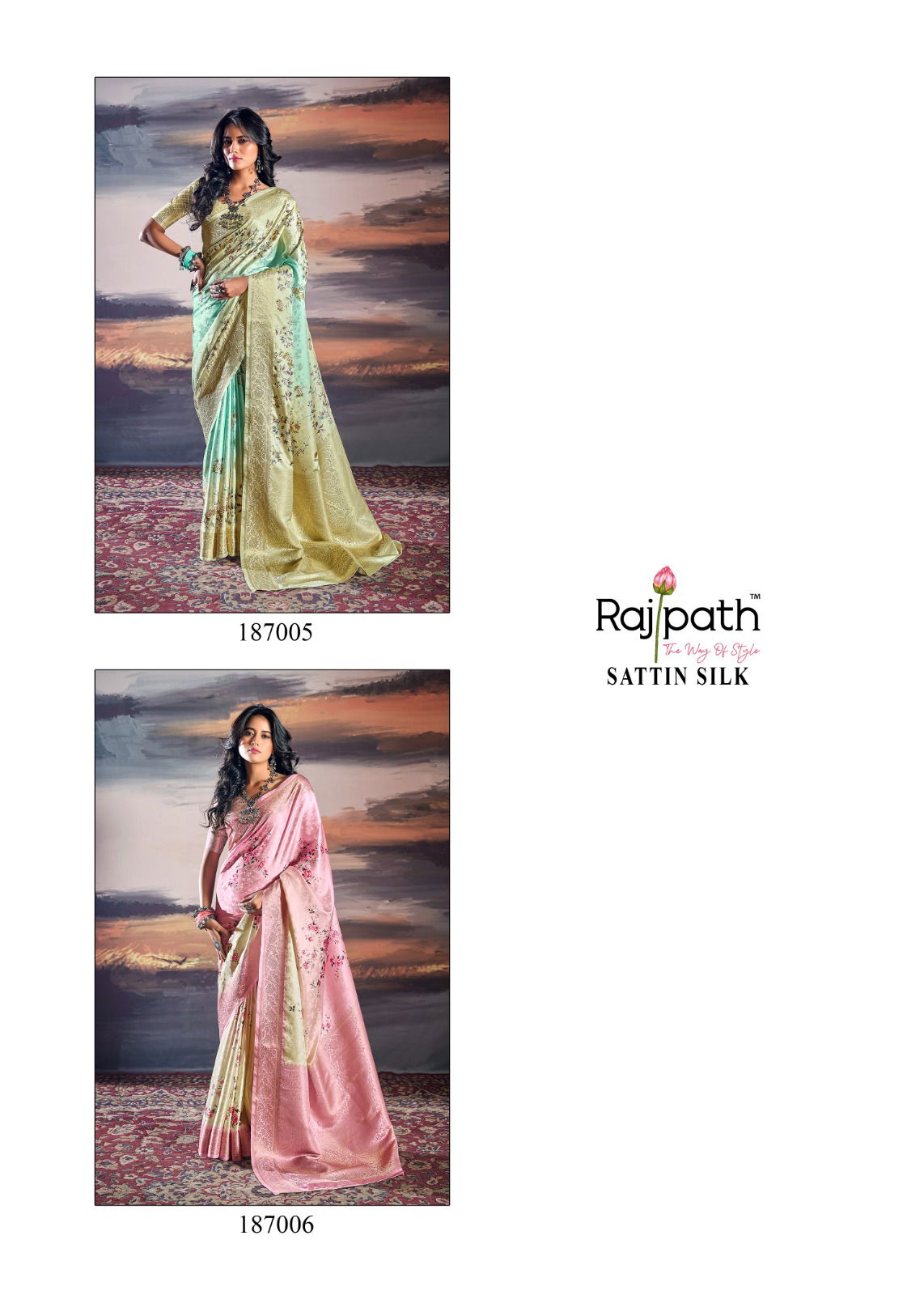 Pratishtha Silk By Rajpath Satin Printed Saree Wholesale Market In Surat